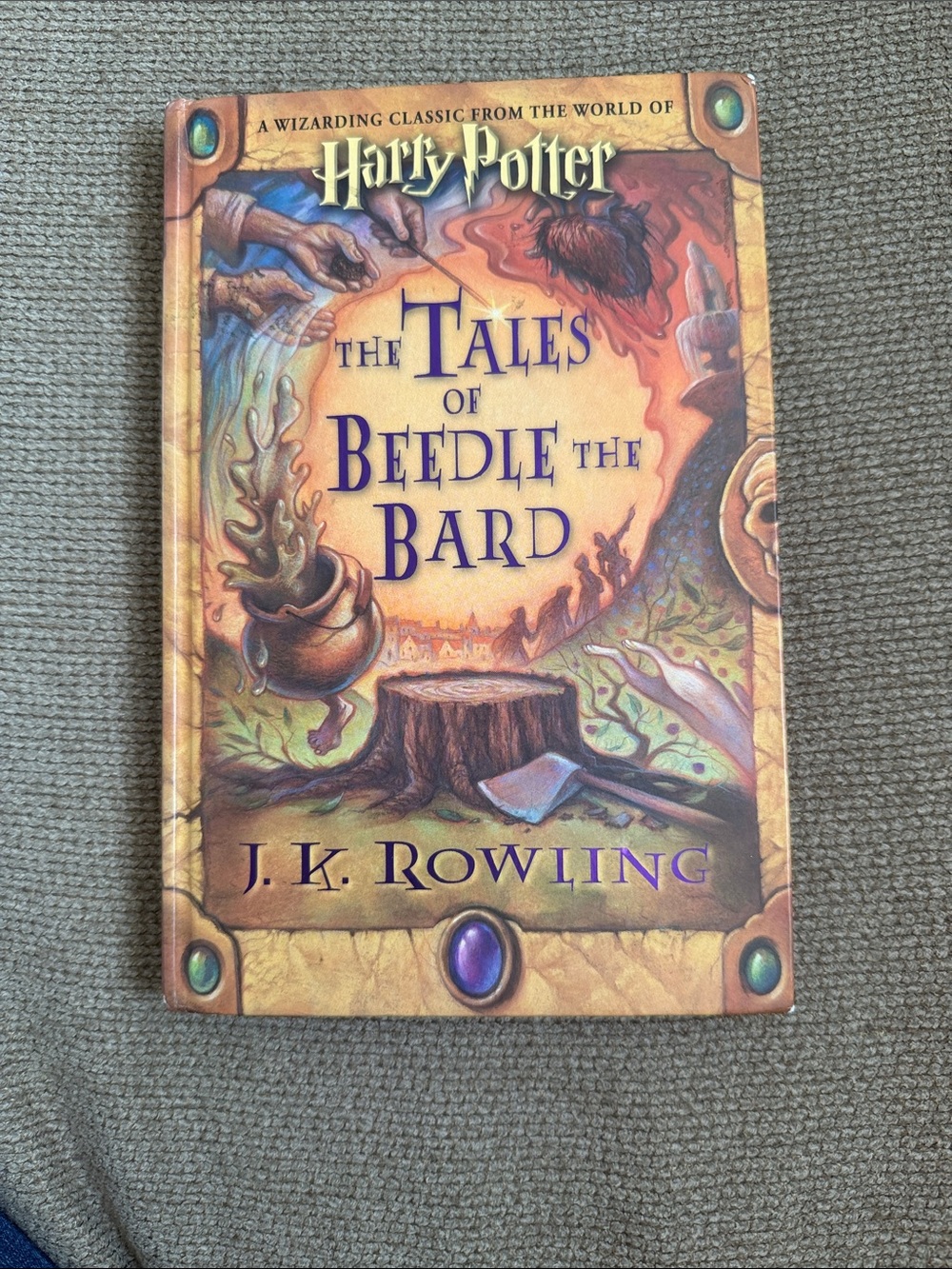 Warner Bros. Harry Potter The Tales of Beedle the Bard - Gold and Purple Cover